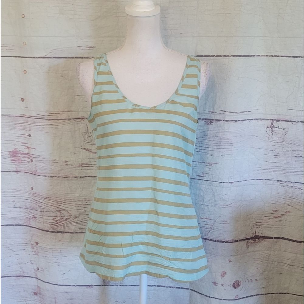 Sundance Striped Silk Tank Top Medium